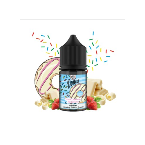 Donut white chocolate strawberry